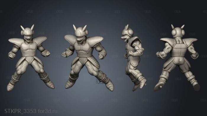 Bardock On Planet 3d stl for CNC