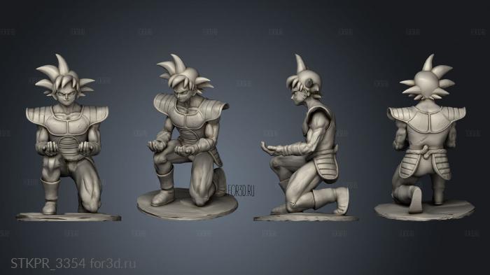 bardok minus controller stand dragon ball  bardock 3d stl for CNC