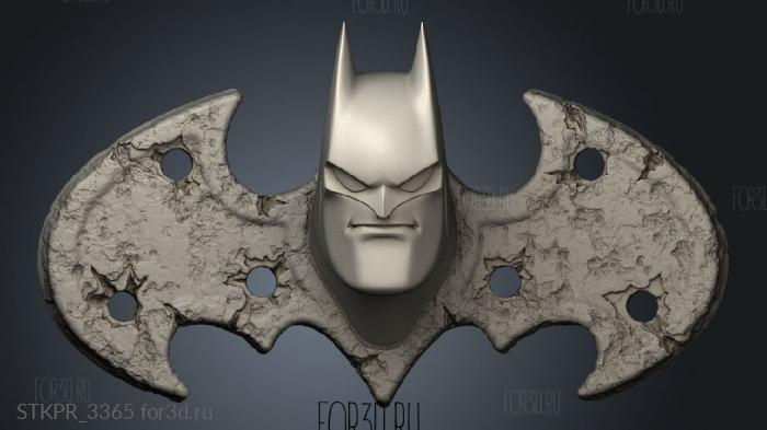 BATMAN perchero 3d stl for CNC