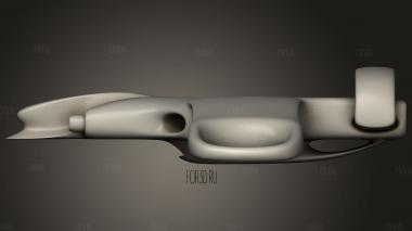 Боевой Космический корабль 3d stl модель для ЧПУ