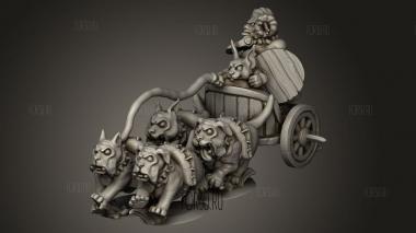 Колесница клана зверолюдей 3d stl модель для ЧПУ