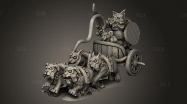 Колесница клана зверолюдей 3d stl модель для ЧПУ