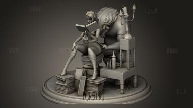 Красавица и чудовище 3d stl модель для ЧПУ