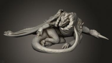 Большой черный Дракон 3d stl модель для ЧПУ