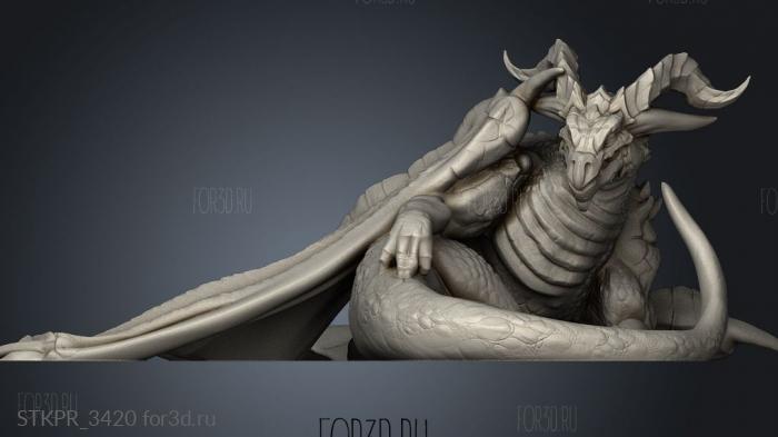 Big Dragon Gold 3d stl for CNC