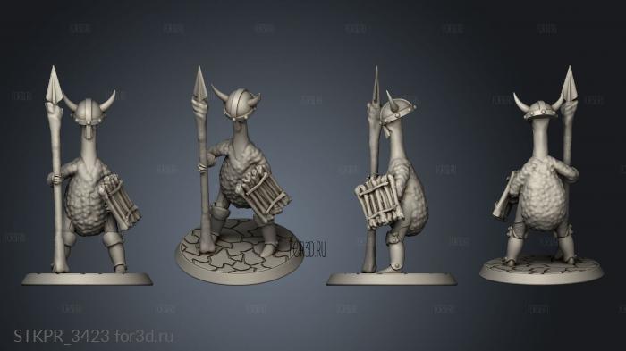 Big Mr Tong Meat Clan Spears 3d stl for CNC