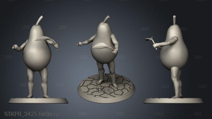 Big Mr Tong Pear Come To Mev 3d stl for CNC