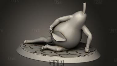Большой Мистер Тонг Откинулся на Спинку Стула 3d stl модель для ЧПУ