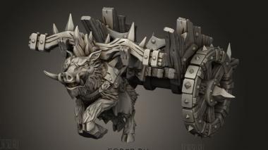 Колесница черных гоблинов 3d stl модель для ЧПУ