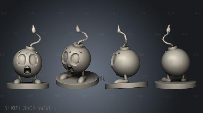 Bomber Ball 3d stl for CNC