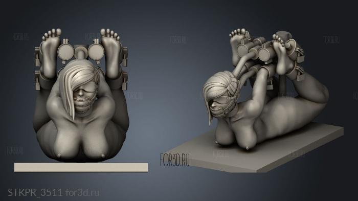 Bondage Secretary TORSO dec 3d stl for CNC