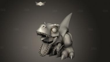 Благосклонный Крошечный Рекс Китбаш К 3d stl модель для ЧПУ