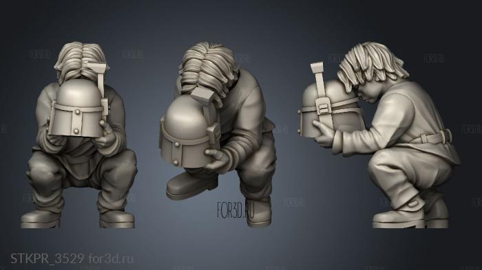 Bounty Hunter Big Sad edition 3d stl for CNC