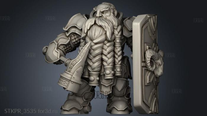 Box Dwarf White Beard 3d stl for CNC