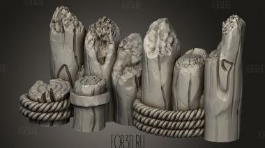 Тотемные Стены Ящика 3d stl модель для ЧПУ