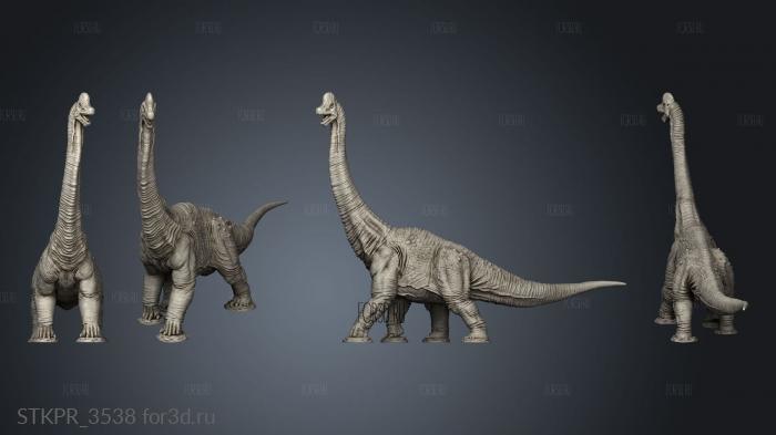 Brachiosaurus 3d stl for CNC