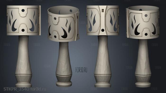 Brazier Fire Reign 3d stl for CNC