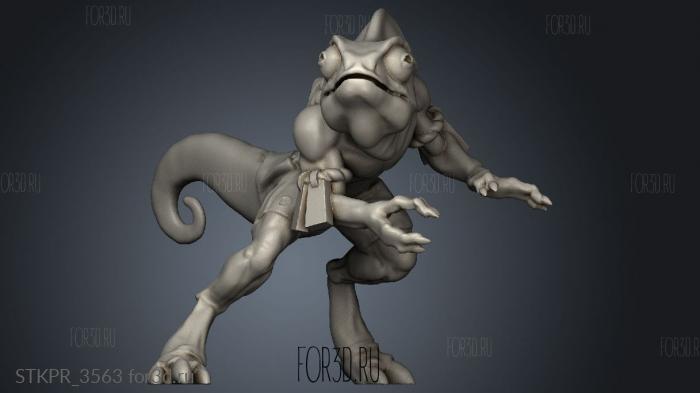 Lizhen Skinks 3d stl for CNC