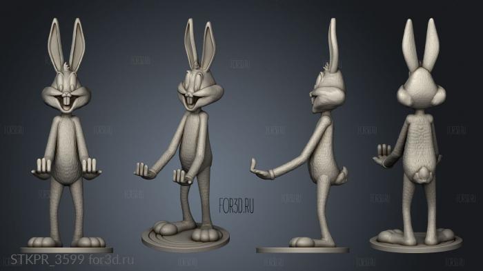 Bugs Bunny Gamepad Holder 3d stl for CNC