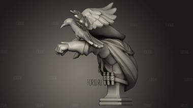 Бюст Дока С Птицей 3d stl модель для ЧПУ