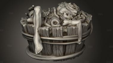 Ведро мясницкой станции 3d stl модель для ЧПУ