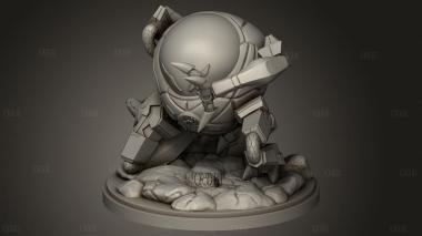 Паук в панцире 3d stl модель для ЧПУ