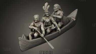 Каноэ Кампан с иенсом 3d stl модель для ЧПУ