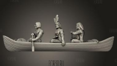 Каноэ Кампан с иенсом 3d stl модель для ЧПУ