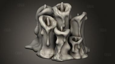 Набор свечей большой холостой ход 3d stl модель для ЧПУ