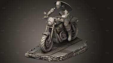 Заднее колесо мотоцикла Captn America Moto 3d stl модель для ЧПУ