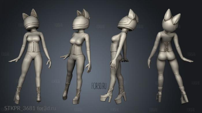 Cat Love Empire Figures 3d stl for CNC