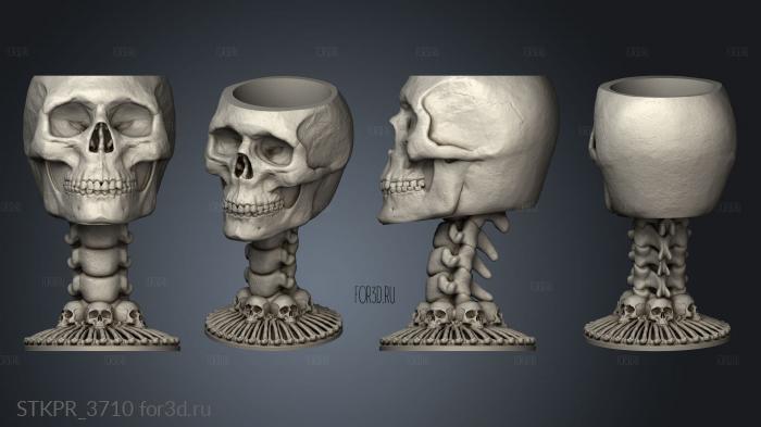 Chalice Skull 3d stl for CNC