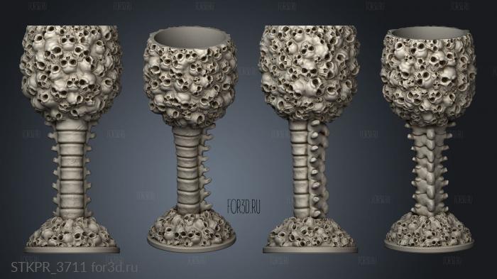 Chalice Skulls Skull 3d stl for CNC