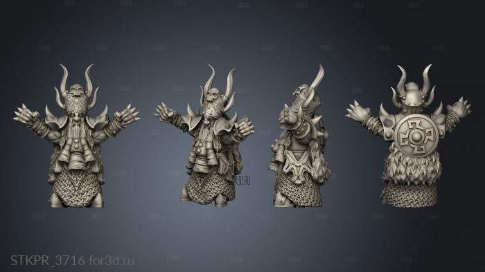 Chaos Dwarf dw 3d stl for CNC