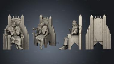 Chapter King Theobald stl model for CNC