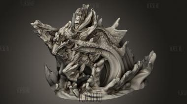 Глава Речной Улан 3d stl модель для ЧПУ