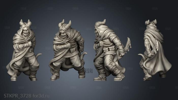 Characters TIEFLING ASSASSIN POISON 3d stl for CNC