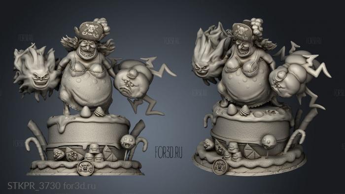 Charlotte Lin Big Mom 3d stl for CNC