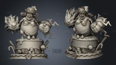 Charlotte Lin Big Mom stl model for CNC