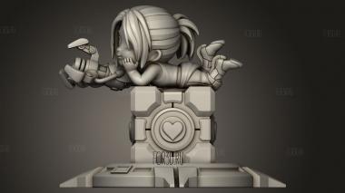 Чиби Челл из Портала 3d stl модель для ЧПУ