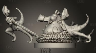Верхом на динозавре Оберндорфере 3d stl модель для ЧПУ