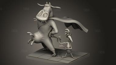Корова и Курица Вака Франго 3d stl модель для ЧПУ