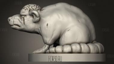 Черепная крыса 3d stl модель для ЧПУ