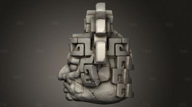 Руины Храма в Джунглях Темных Королевств Статуя 3d stl модель для ЧПУ