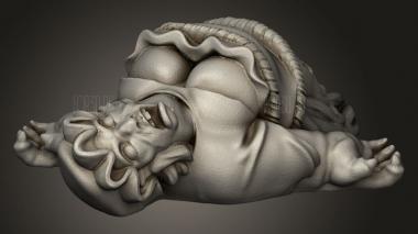 Средневековая Мертвая ведьма из Темных Королевств 3d stl модель для ЧПУ