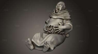 Темные Царства Средневекового Мертвого монаха 3d stl модель для ЧПУ