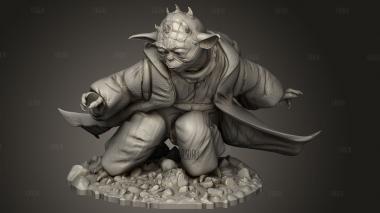 Дарт Яддл Йода 3d stl модель для ЧПУ