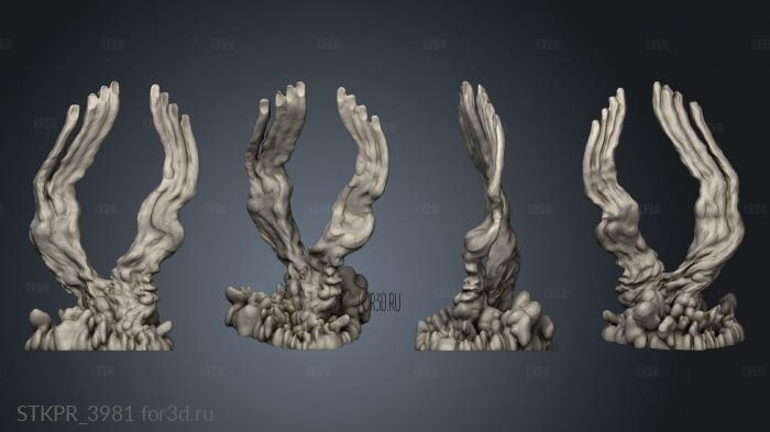 Deadly Seraphim smoke back 3d stl for CNC