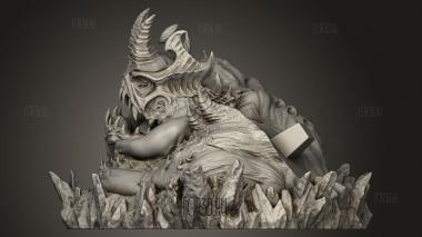 Охотник на демонов и рок 3d stl модель для ЧПУ