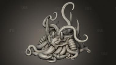 Глубинные Соображения Соберите жидкость Depths для щупальца Zyxria 3d stl модель для ЧПУ